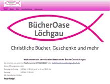 Tablet Screenshot of buecheroase-loechgau.de
